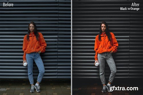 Black and Orange - Actions & Presets EQ36E69