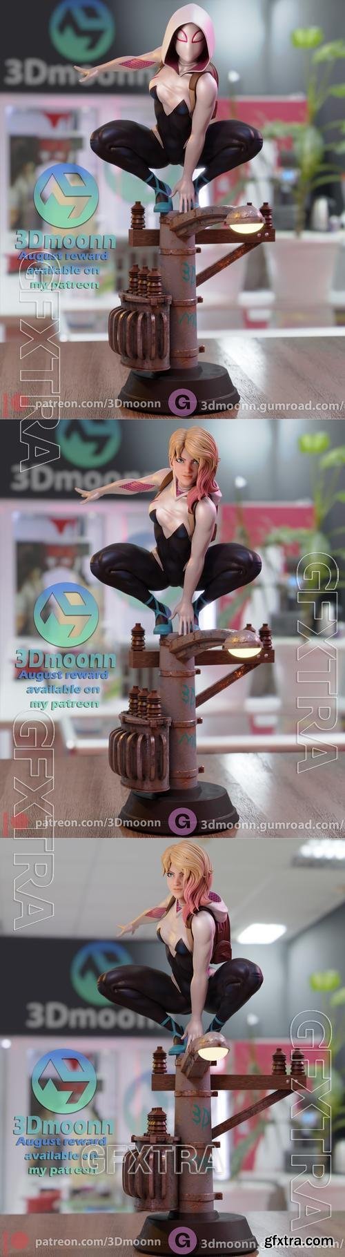 3Dmoonn - Spider Gwen &ndash; 3D Print Model