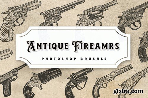 Antique Firearms Photoshop Brushes 99LPJ5B