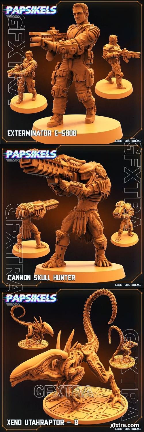 Papsikels Miniatures - Xenowars Genesis Sci-Fi August 2023 &ndash; 3D Print Model