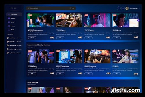 Game Live Streaming Music, Gaming Stream Dashboard QMBQFPG