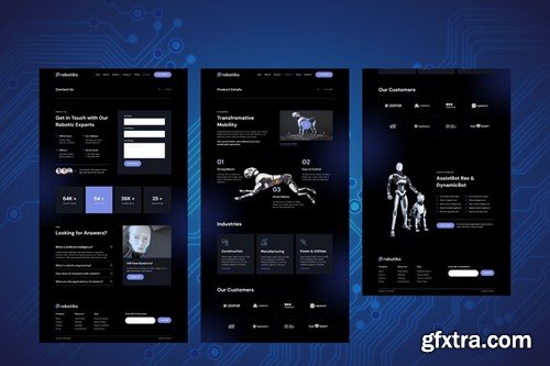 Robotiko - Robotic and AI Website Figma Template C6N4E6J