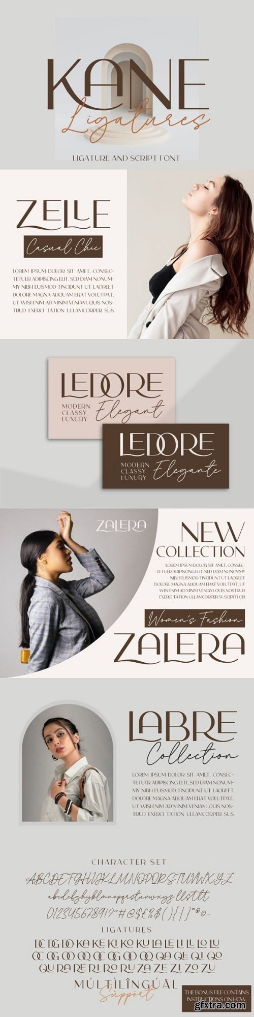 Kane Stylish Elegant Font Duo