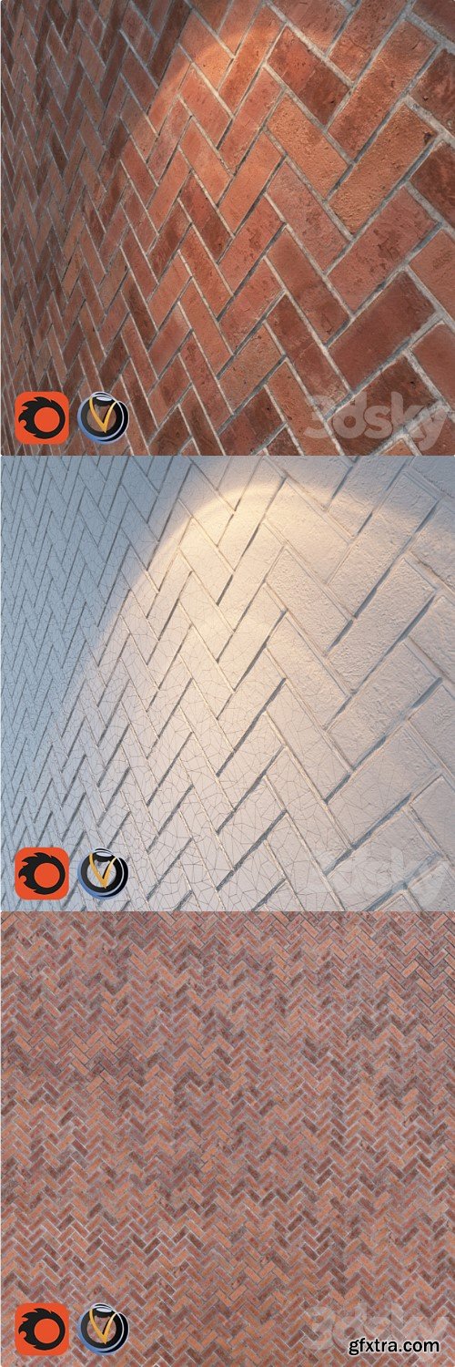 Masonry herringbone