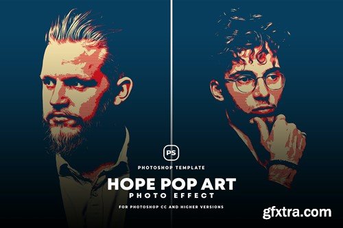 Hope Pop Art Photo Effect 4G5NQNB