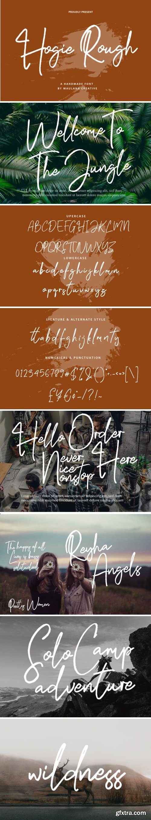 Hogie Rough Script Handmade Font