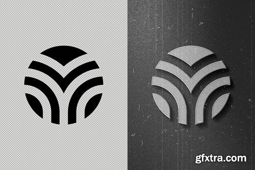 Retro Black & White Text & Logo Effect DFYBWVJ