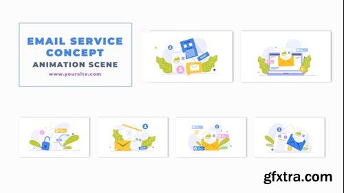 Videohive E Mail Service Infographics Animation Scene 47248436