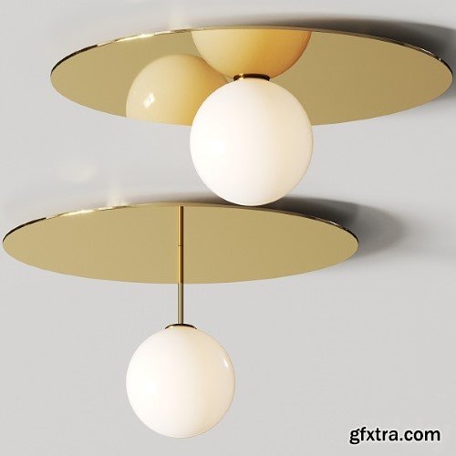 Atelier Areti Plate And Sphere Ceiling Lamps