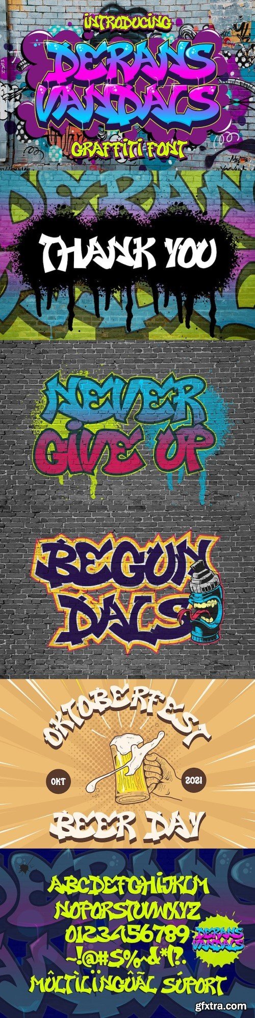 Derans Vandals - Awesome Graffiti Font