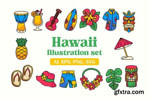 Hawaii Illustration WT6P7W6