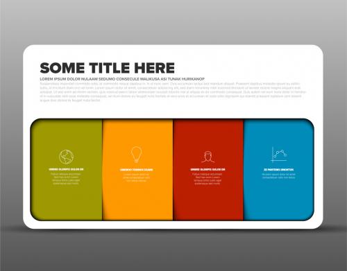 Infographic template with four block elements 583099468