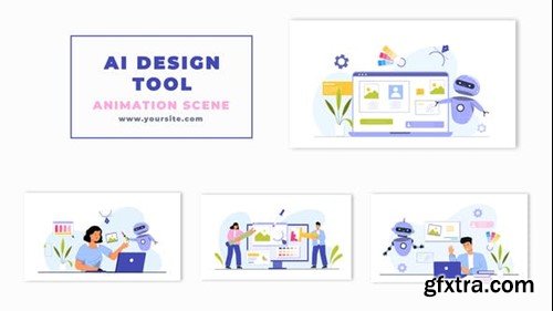 Videohive AI Designing Tool Vector Character Animation Scene 47276872