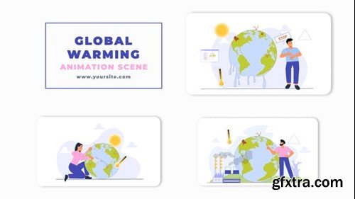 Videohive Global Warming Awareness Animation Scene 47248795