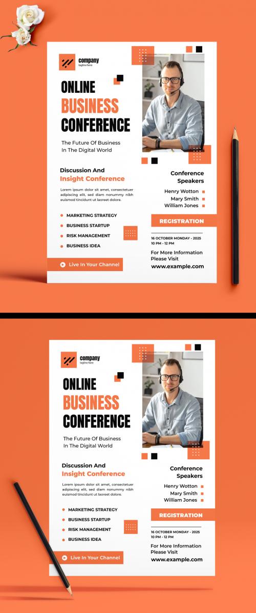 Business Conference Flyer Design Template 583359212