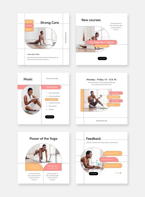 Yoga Class Layouts For Social Media 583818456