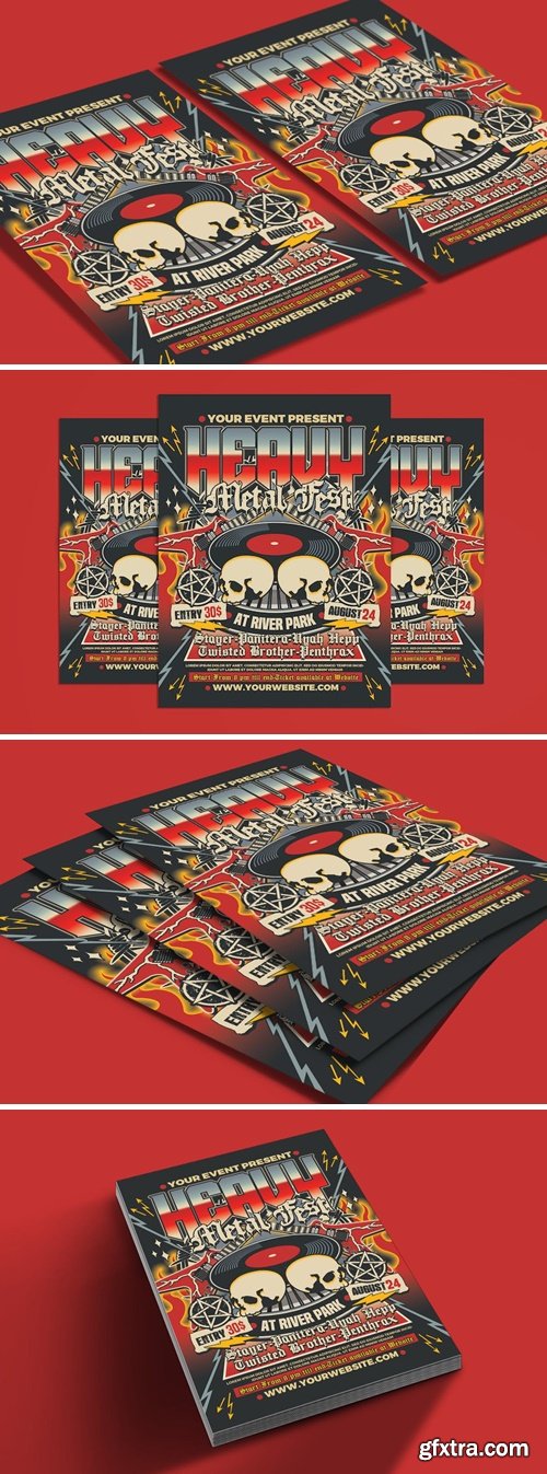 Heavy Metal Music Flyer 46XUYKY