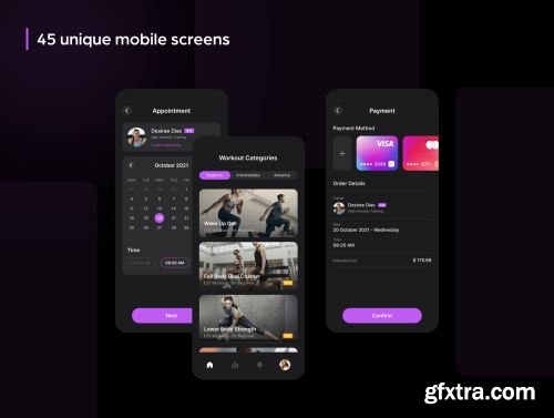 Feat Fitness UI Design Kit Ui8.net