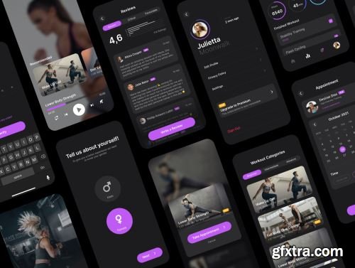 Feat Fitness UI Design Kit Ui8.net