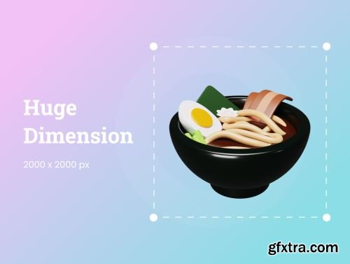 Food 3D Illustration Ui8.net