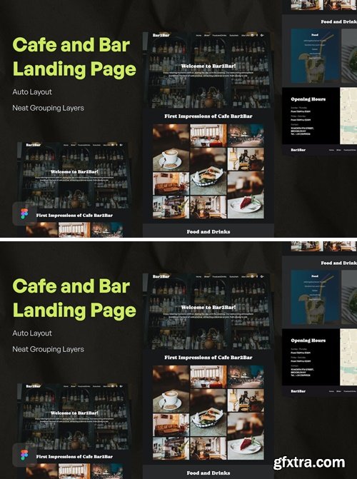 Bar and Cafe Landing Page P54VQTP