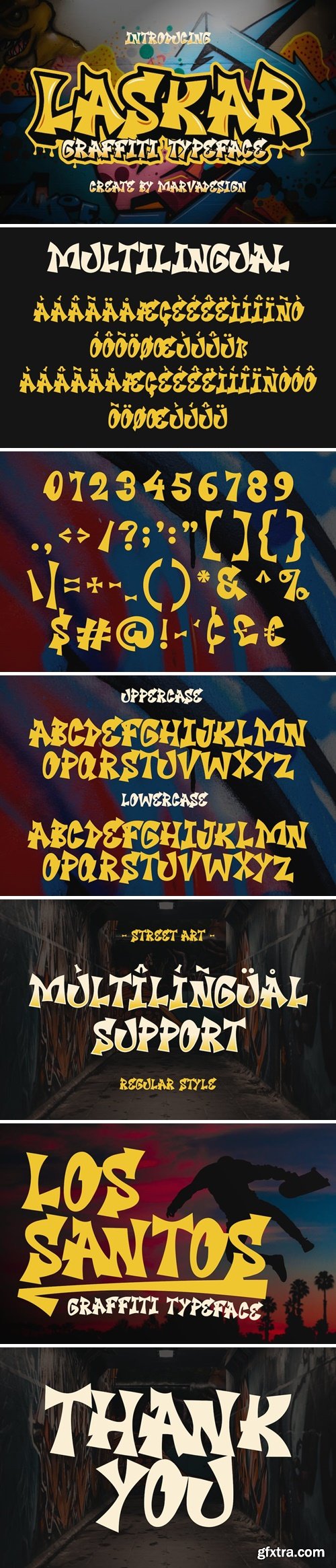 Laskar - A Modern Urban Graffiti Font