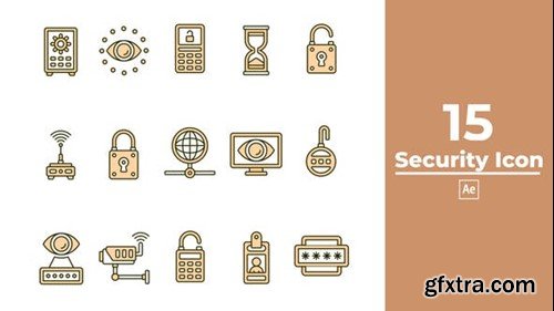 Videohive Security Icon After Effect 46485146