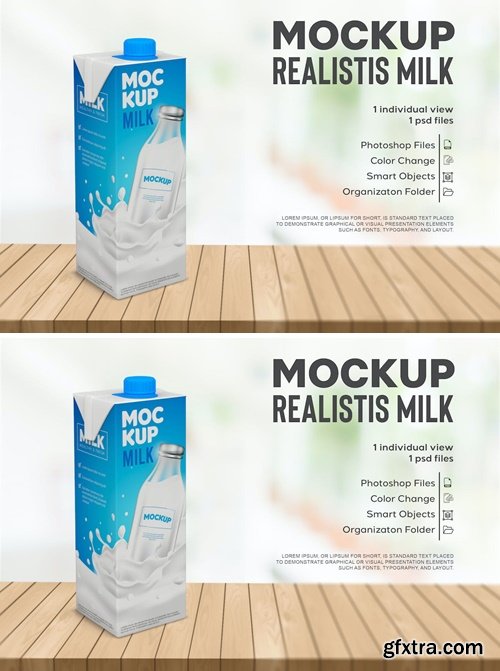 Milk Box Mockup 2K754HK