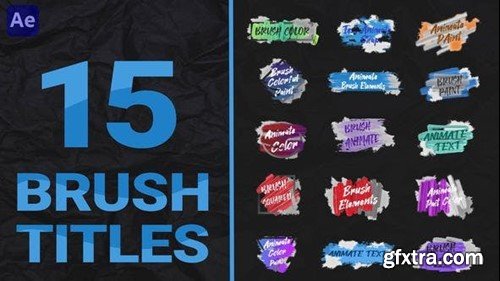 Videohive Brush Titles Pack 47277836
