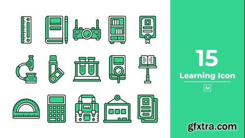 Videohive Learning Icon After Effect 45992573