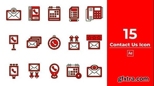 Videohive Contact Us Icon After Effect 46132109