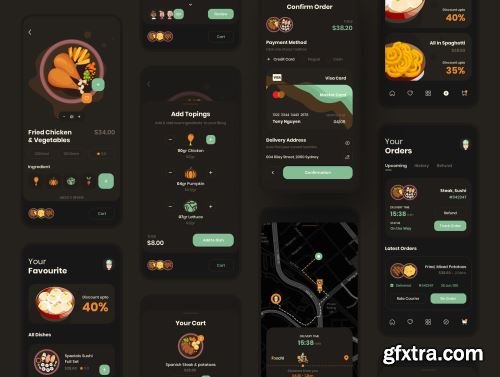 Foochi - Food Delivery App UI Kit Ui8.net