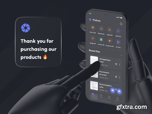 ProScan - Document & PDF Scanner App UI Kit Ui8.net