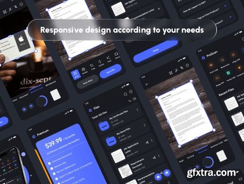ProScan - Document & PDF Scanner App UI Kit Ui8.net