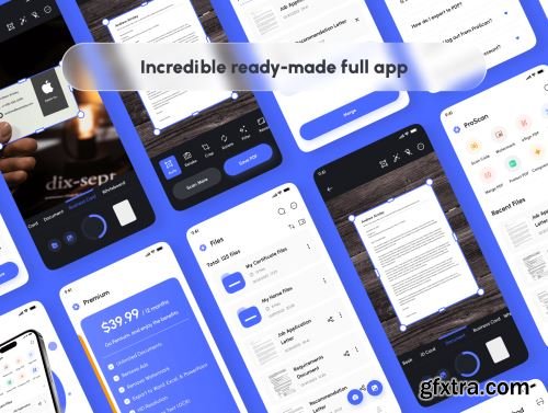 ProScan - Document & PDF Scanner App UI Kit Ui8.net