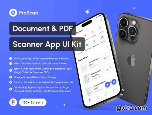 ProScan - Document & PDF Scanner App UI Kit Ui8.net