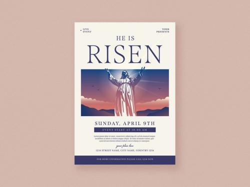 He is Risen Event Flyer 586021561