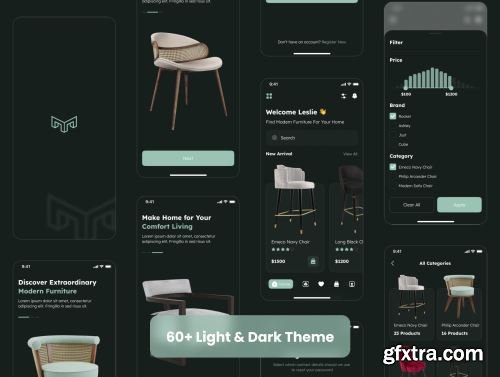 Melta - Ecommerce Furniture App UI Kit Ui8.net