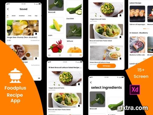 FoodPlus Recipe App Ui8.net