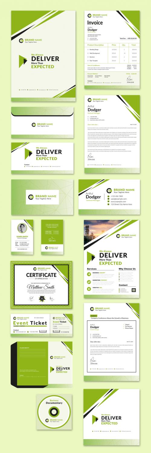 Stationary Identity Pack Design Template 586106231