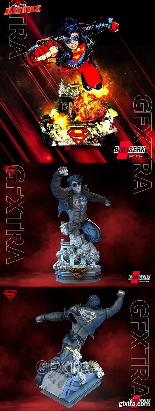 B3DSERK - Superboy Sculpture &ndash; 3D Print Model