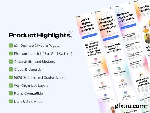 HexLab - Digital Marketing Agency Website UI Kit Ui8.net