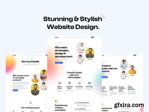 HexLab - Digital Marketing Agency Website UI Kit Ui8.net