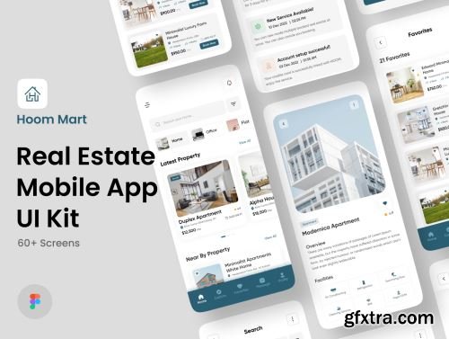 Hoom Mart - Real Estate App UI Kit Ui8.net