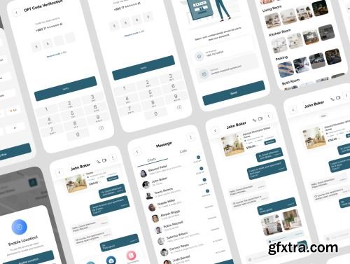 Hoom Mart - Real Estate App UI Kit Ui8.net