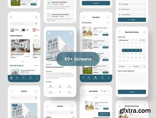 Hoom Mart - Real Estate App UI Kit Ui8.net