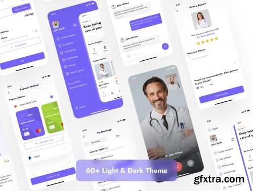 Online Doctor Appointment App UI Kit Ui8.net