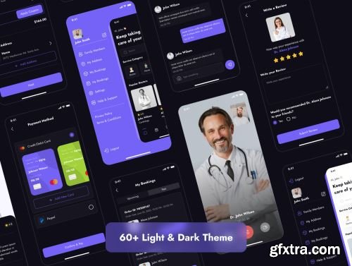 Online Doctor Appointment App UI Kit Ui8.net