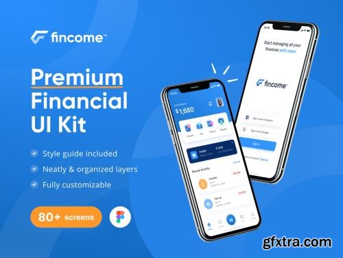 Fincome - Finance Premium UI Kit Templates Ui8.net