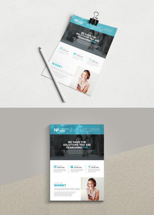 Clean Simple Business Flyer Layout 579339149